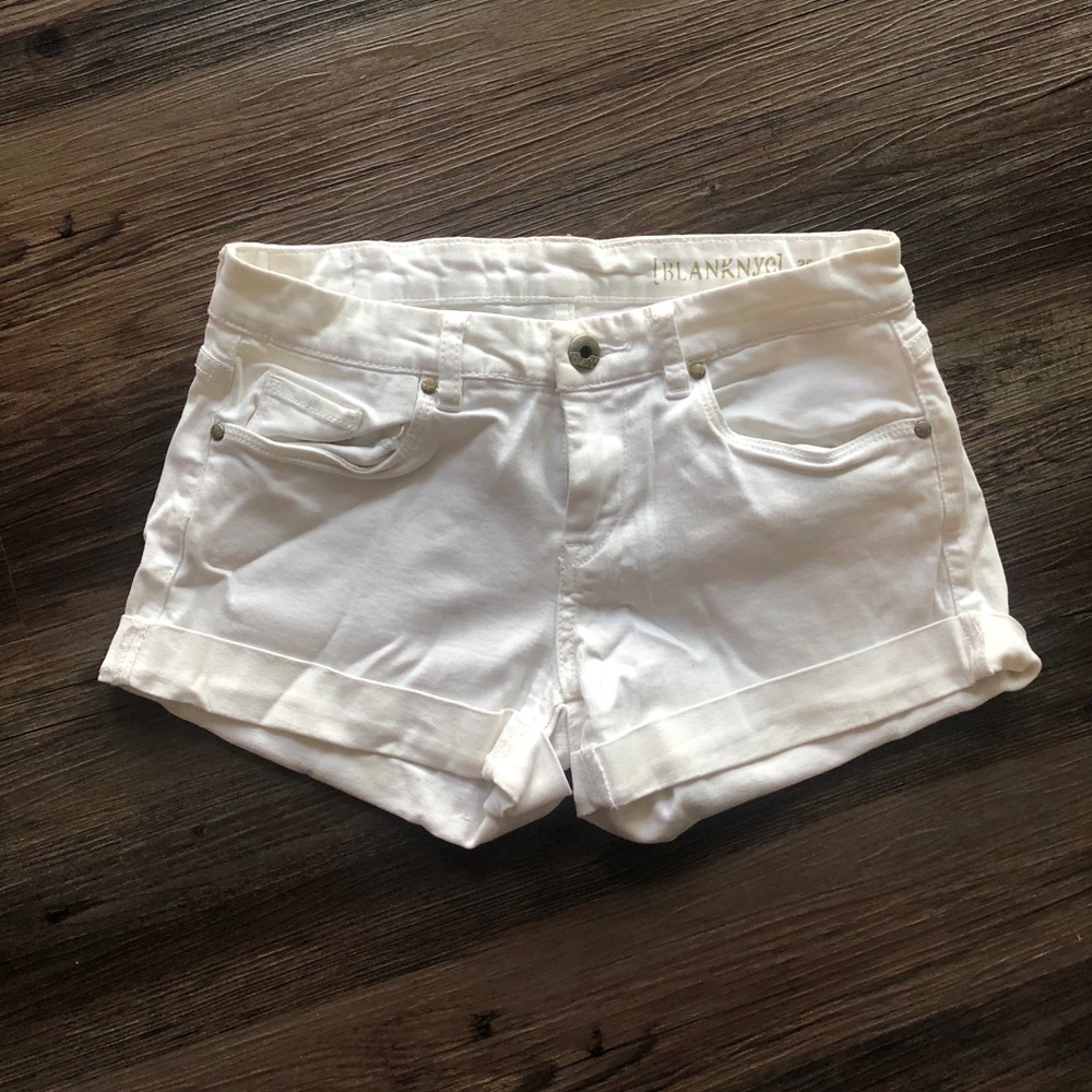 BlankNYC white shorts